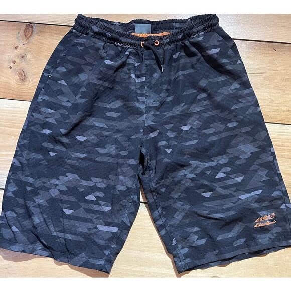 Eddie Bauer Boys Swim Shorts. Lined.Pockets.DrawString.Geometric print. XL 18/20 - Picture 1 of 5